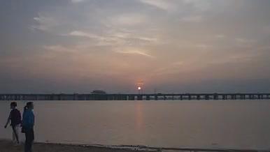 深圳西湾海边公园日落视频的预览图